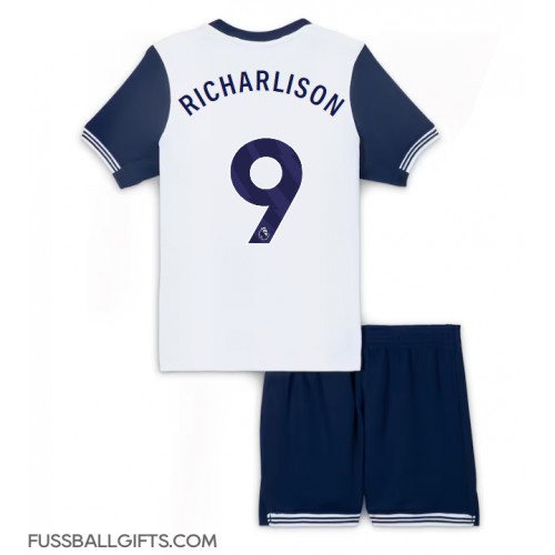 Tottenham Hotspur Richarlison #9 Fußballbekleidung Heimtrikot Kinder 2024-25 Kurzarm (+ kurze hosen)